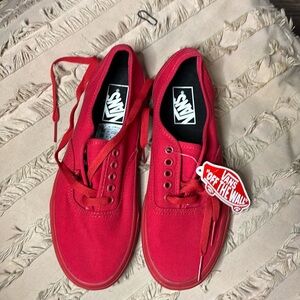 Red Vans women’s 8, men’s 6.5